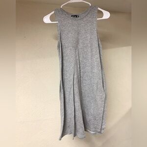 Popular Basics Women's Gray Tunic Tank Dress Small EUC